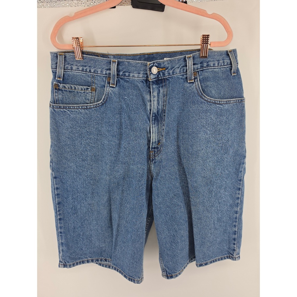 Levi's 569 Loose Straight Denim Shorts Mens 36 Blue Med Wash Cotton Relaxed 2001